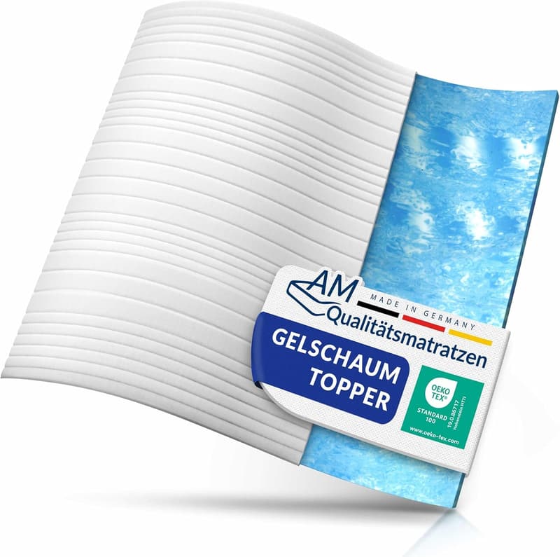 Gelschaum-Topper 180x200cm - Weiche Matratzenauflage Made in Germany