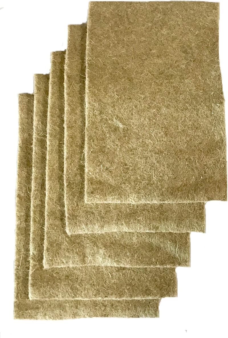 Biologisch abbaubare Anzuchtmatte aus 100% Hanf, 5er Pack, 40 x 25 cm