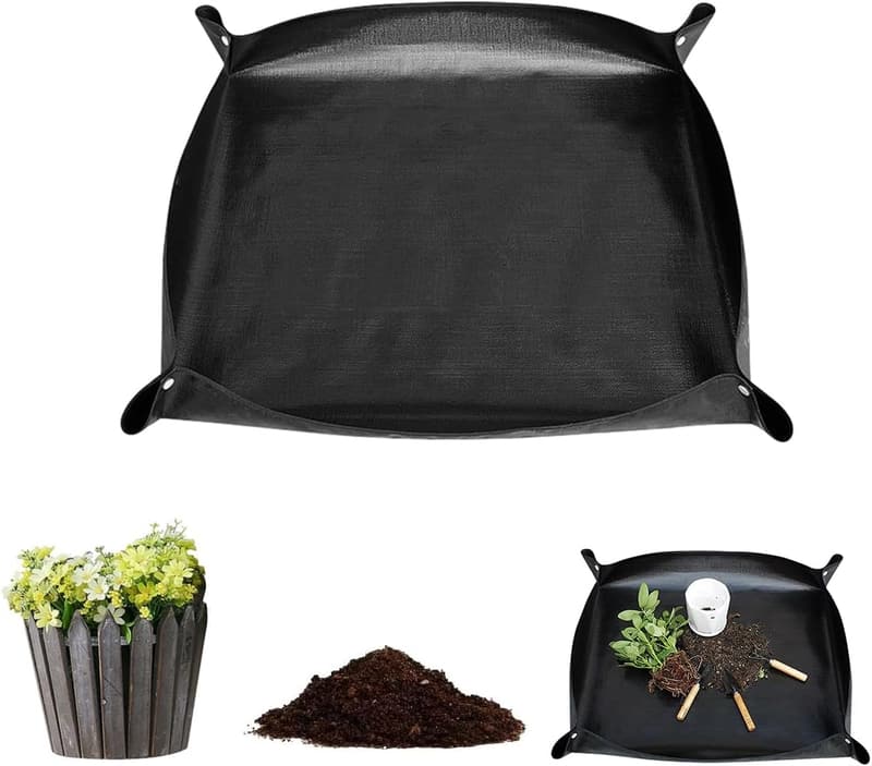 Wasserdichte Pflanzmatte 100x100 cm – Faltbare Gartenunterlage