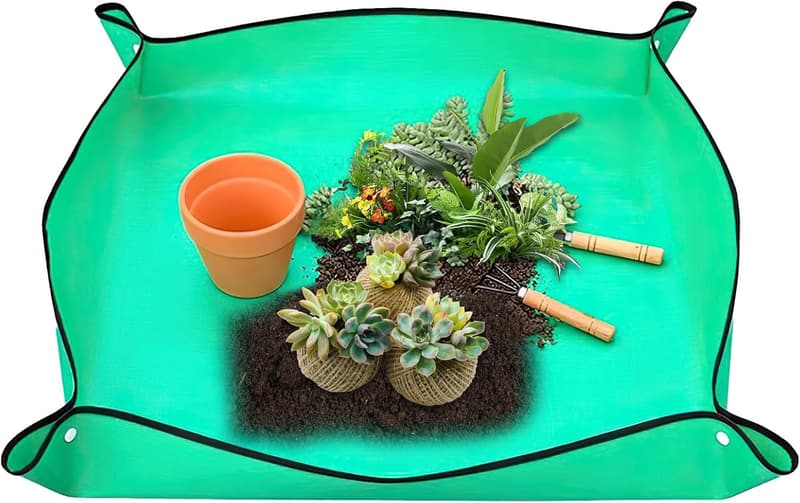 Faltbare, wasserdichte Pflanzenmatte für das Umtopfen im Garten