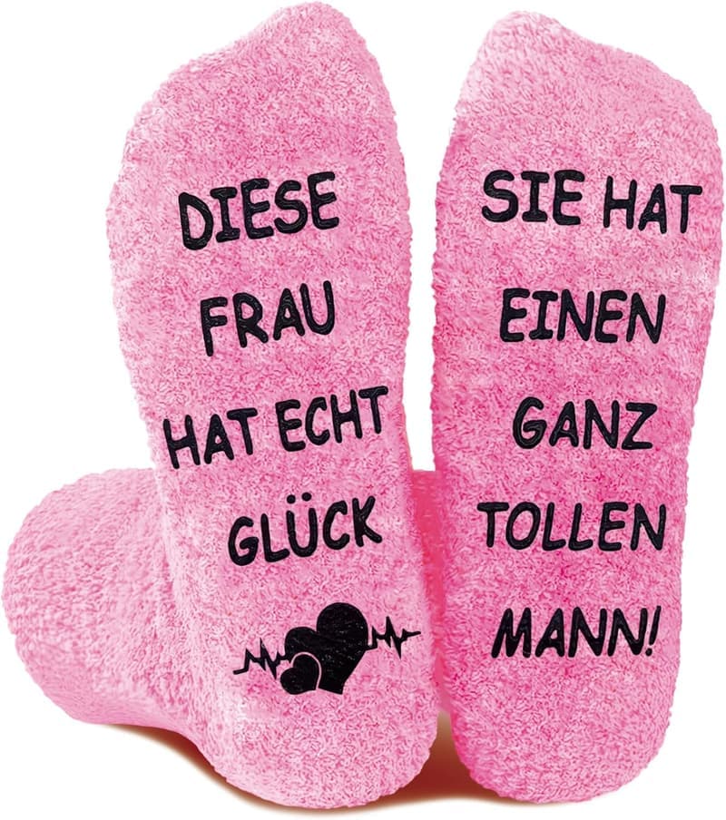 Lustige Socken mit Spruch für Paare – Hochzeitstag Geschenk