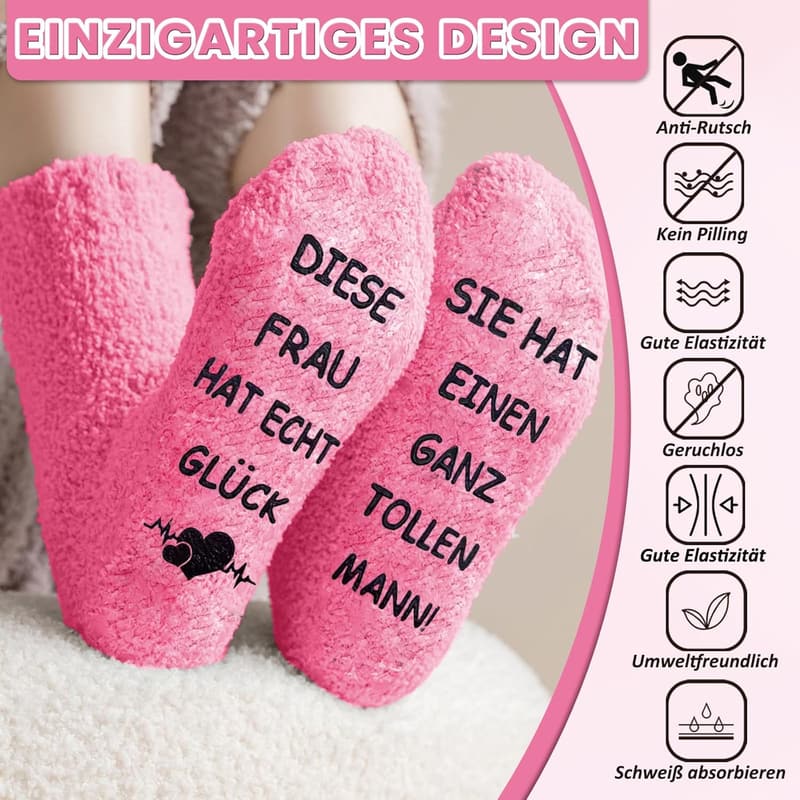 Lustige Socken mit Spruch für Paare – Hochzeitstag Geschenk