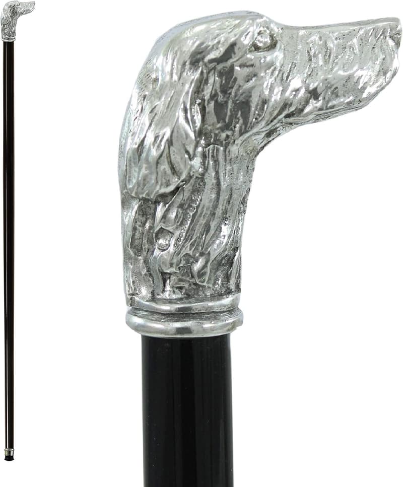 Personalisierbarer Gehstock aus Buchenholz und Metall – Luxusgeschenk