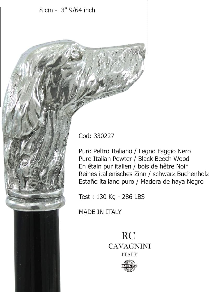 Personalisierbarer Gehstock aus Buchenholz und Metall – Luxusgeschenk