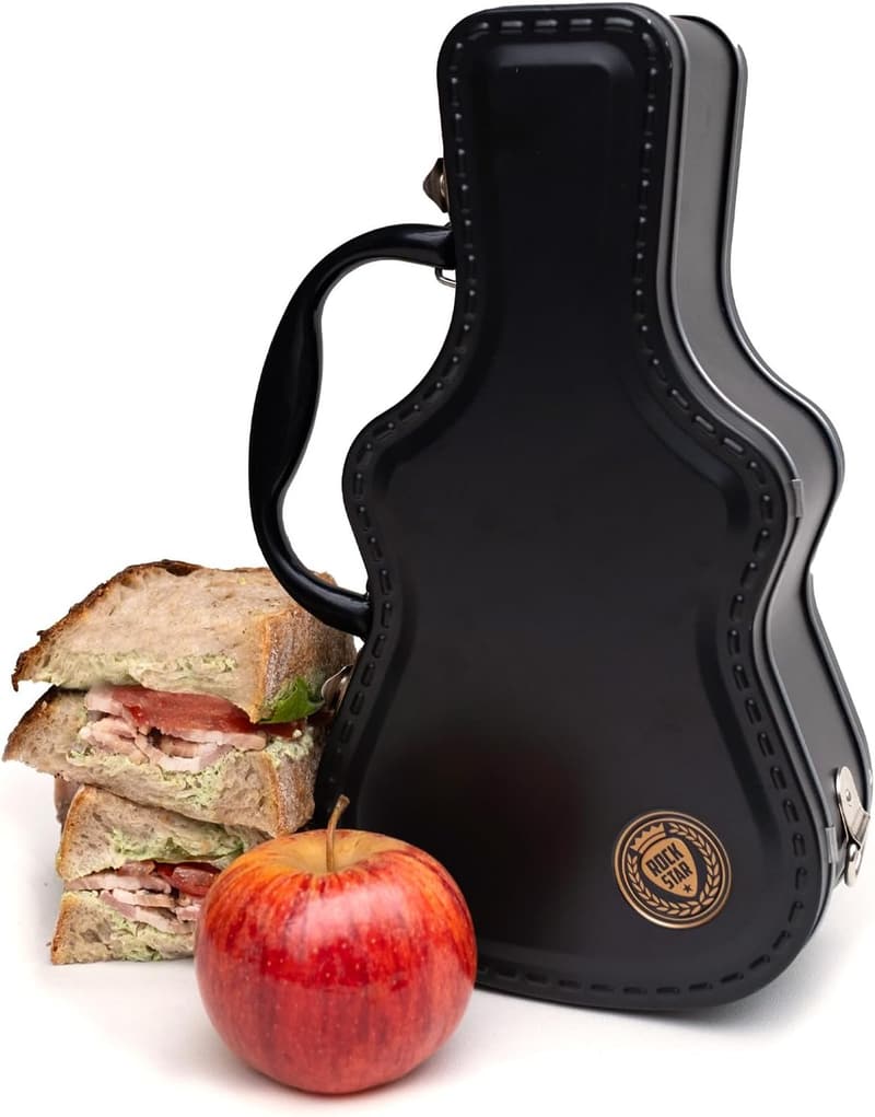 Gitarren-Brotbox im Kofferdesign – praktische Aufbewahrung für Snacks