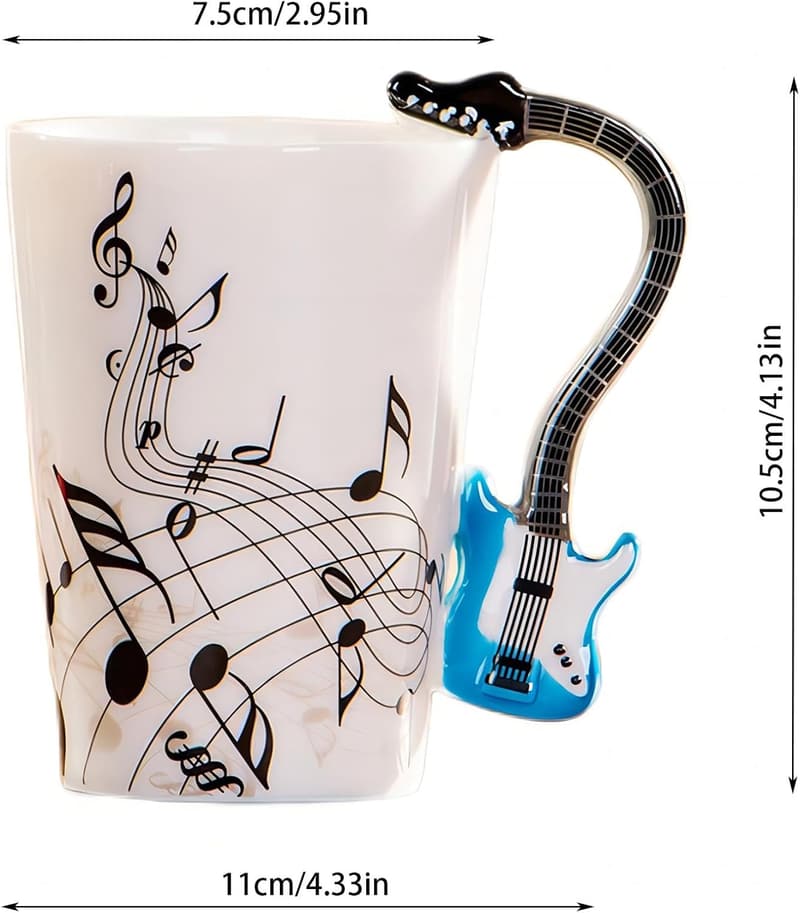 E-Gitarren Kaffeetasse 240 ml – Kreatives Geschenk für Musikliebhaber