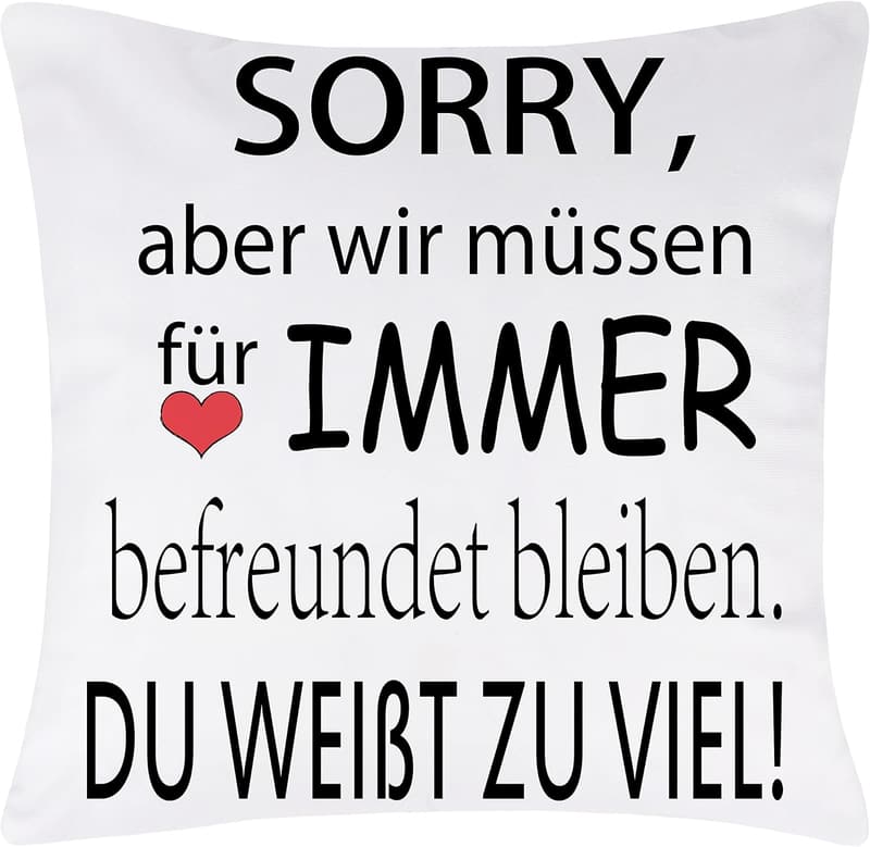 Kissenbezug 45x45cm für Frauen – Geschenk zum Geburtstag oder Weihnachten