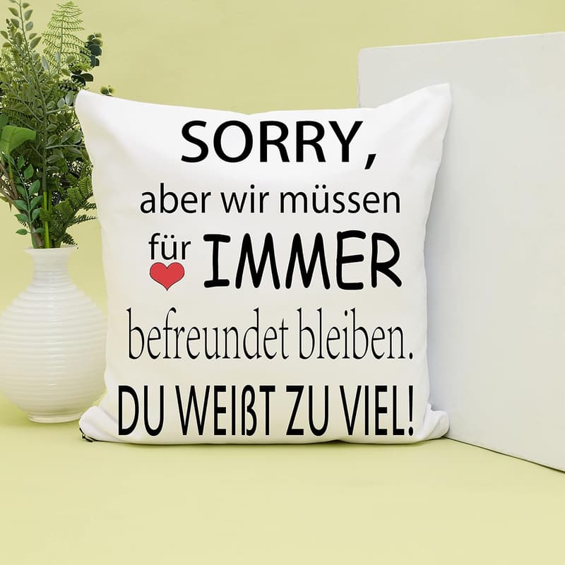 Kissenbezug 45x45cm für Frauen – Geschenk zum Geburtstag oder Weihnachten