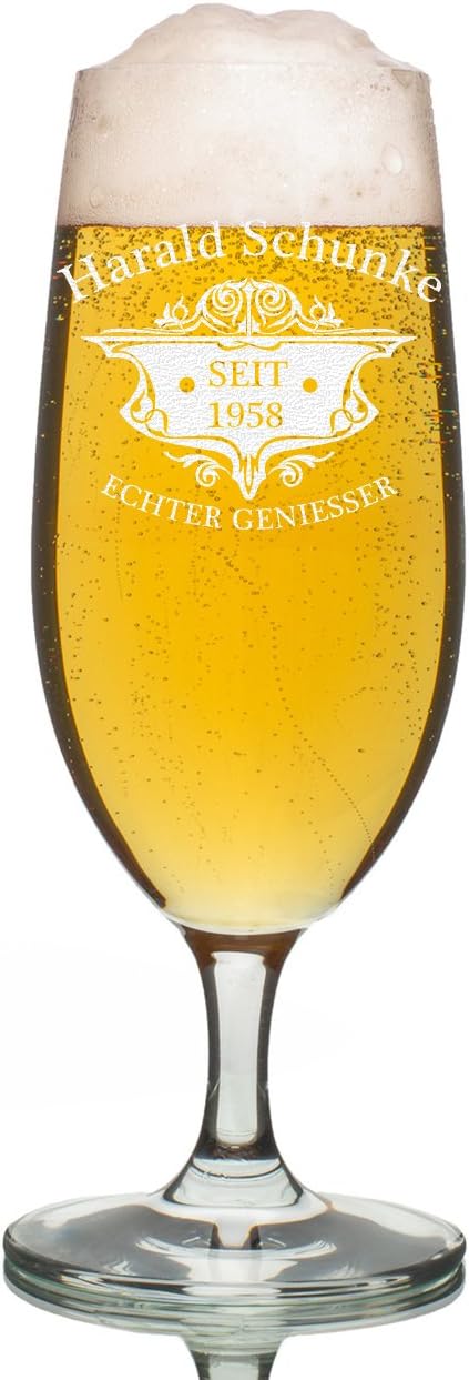 Personalisierbares 0,3 l Bierglas mit Gravur für Männer