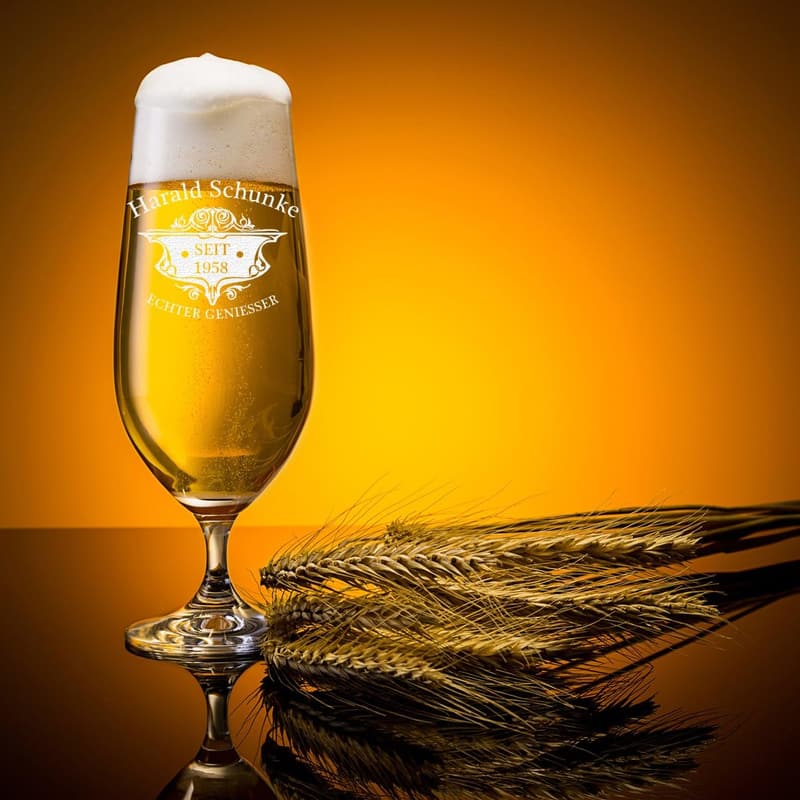 Personalisierbares 0,3 l Bierglas mit Gravur für Männer