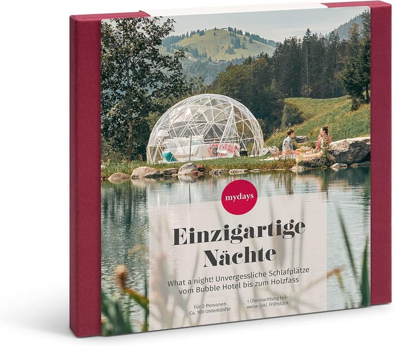 Reise-Gutschein für 2 Personen – 100 außergewöhnliche Unterkünfte