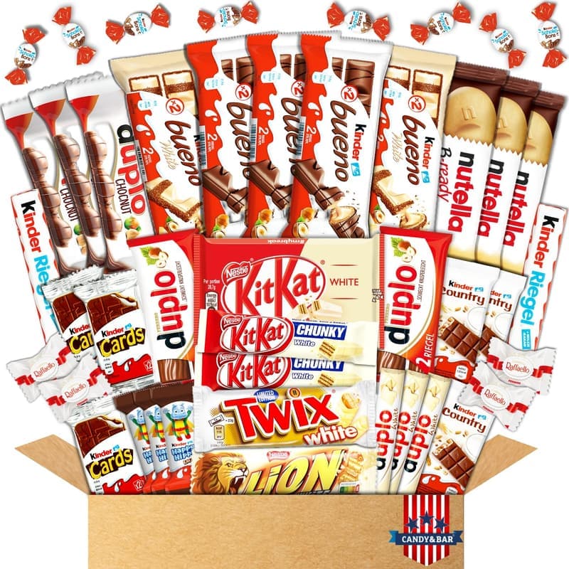 XXL Geschenkbox mit Kinderschokolade und Schokoriegeln