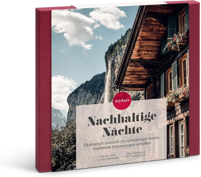 Hotel-Gutschein für 2 Personen - Nachhaltige Nächte mit Frühstück und 80€ Guthaben