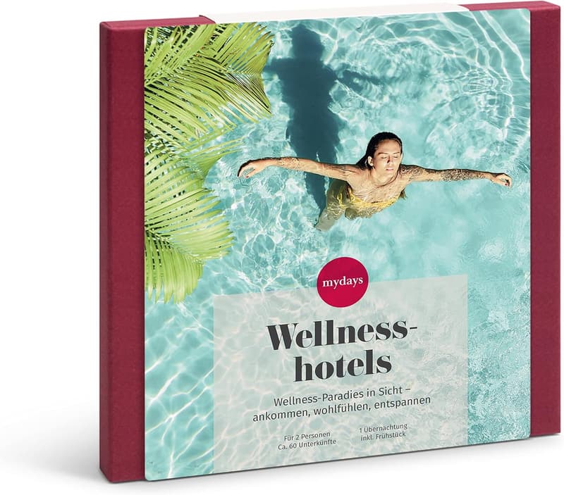 Wellness-Reise-Gutschein für 2 Personen in 60 Traumhotels