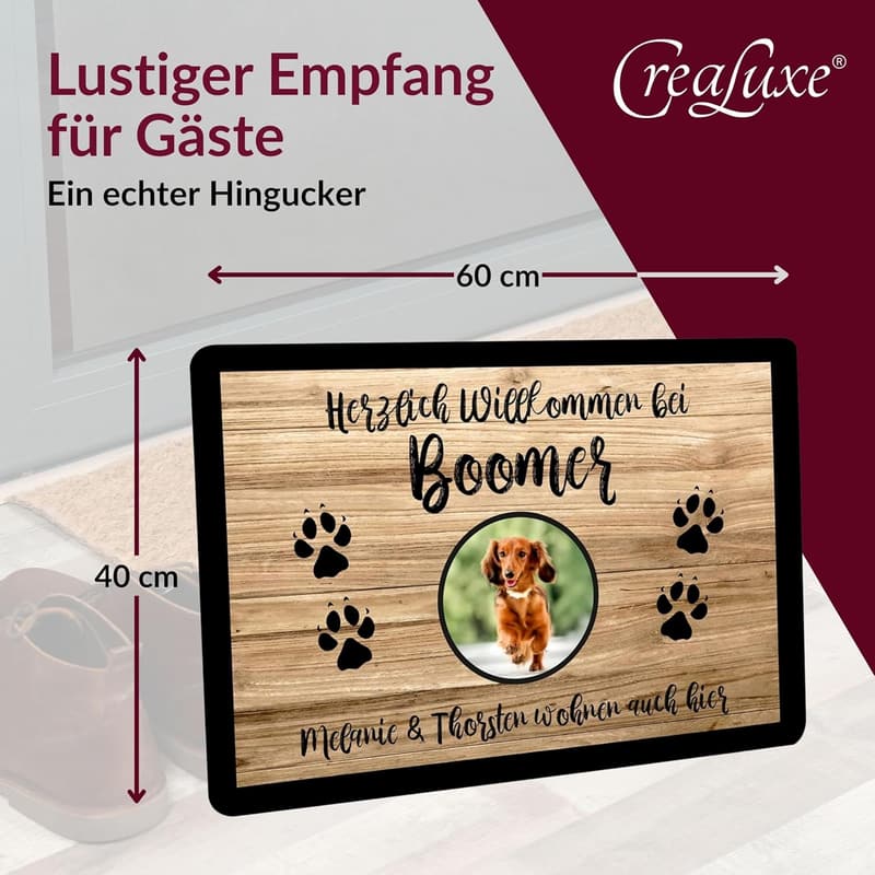 Personalisierbare Fußmatte für Camper – rutschfest & dekorativ 60x40 cm