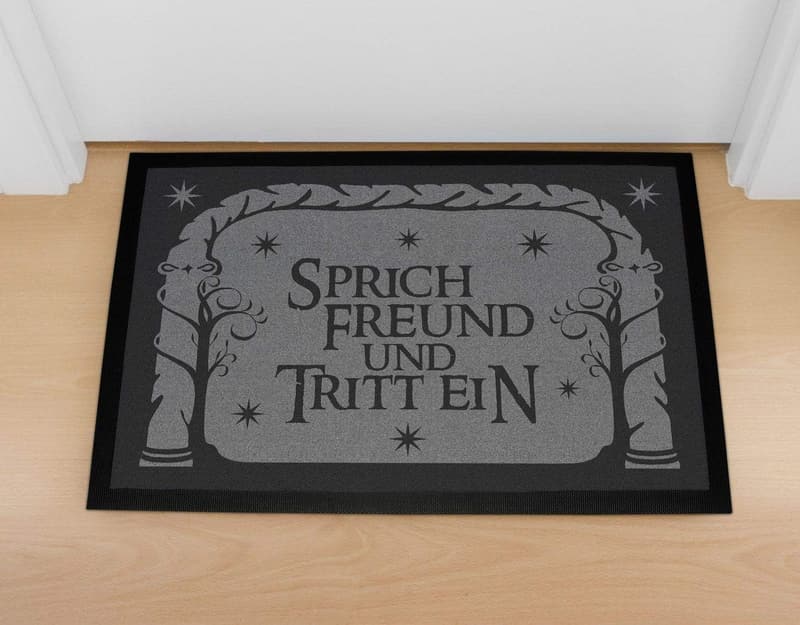 Fußmatte mit Spruch 