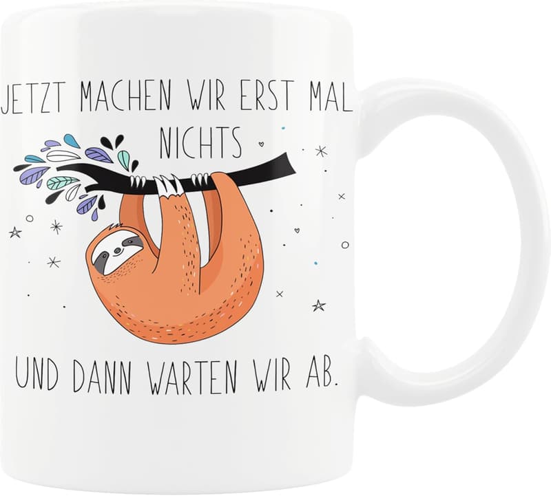 Lustige Keramiktasse 