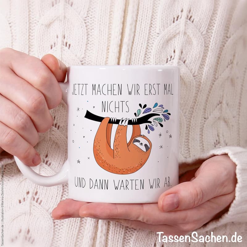 Lustige Keramiktasse 