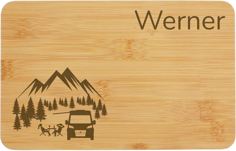 Personalisierte Camping-Schneidebrett 