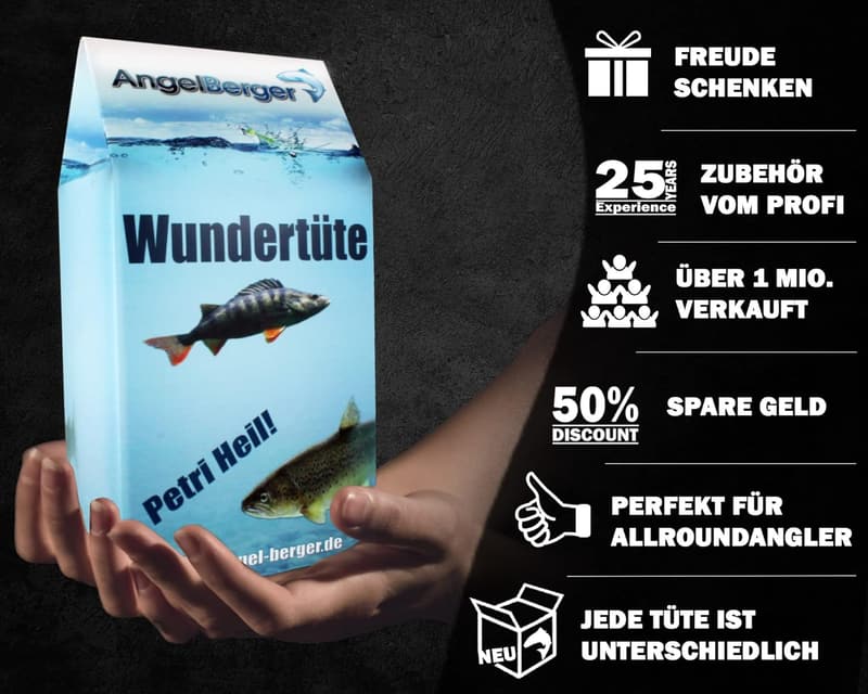 Angelset Wundertüte mit hochwertigem Angelzubehör und Kleinteilen