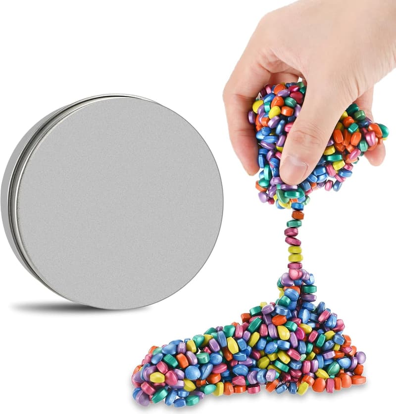 Bunte Mini-Magnetsteine für kreativen Stressabbau und ASMR