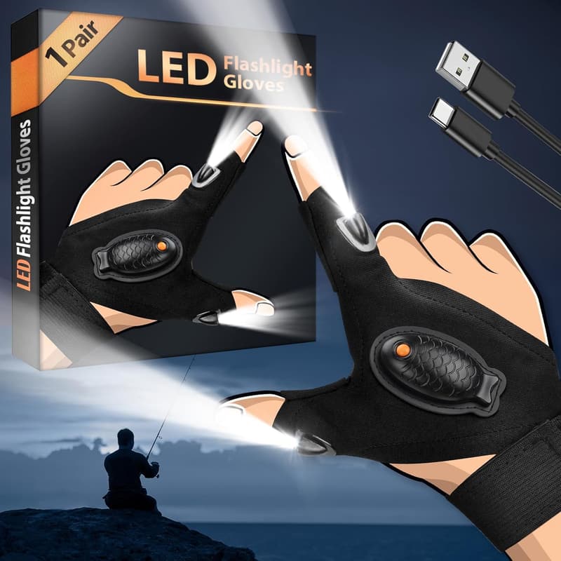LED Handschuhe mit Licht – Geschenke für Angler zu Weihnachten