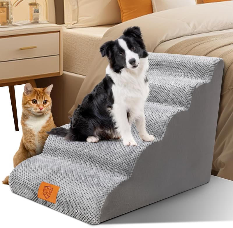 Hundetreppe für kleine Hunde, 5 Stufen, wasserdicht, rutschfest