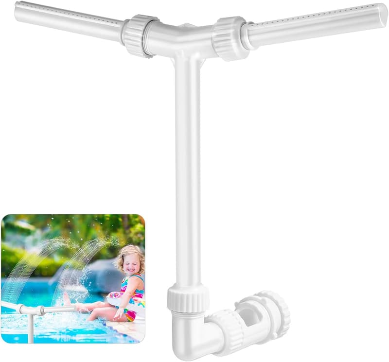 Doppelspray Schwimmbadbrunnen für Aufstell- und eingelassene Pools