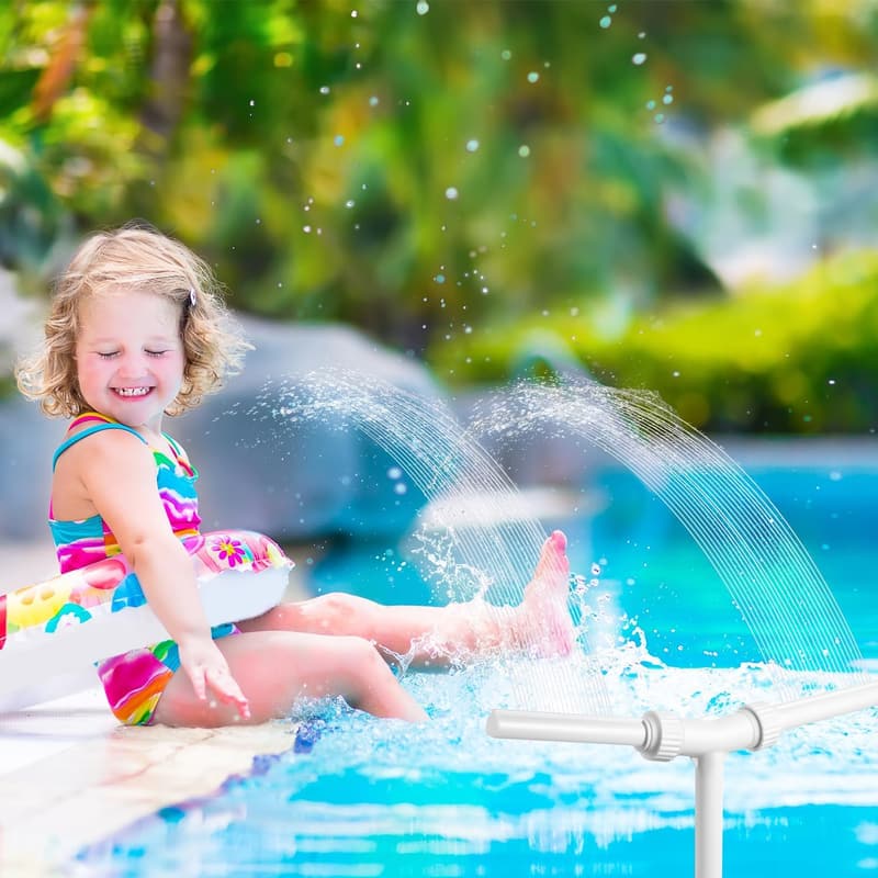 Doppelspray Schwimmbadbrunnen für Aufstell- und eingelassene Pools