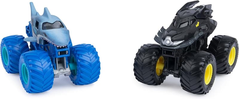 Monster Jam - Batmobil vs. Megalodon Monster Truck Set 1:64