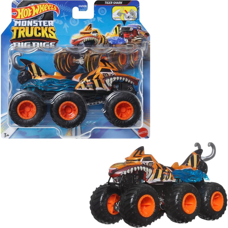 Hot Wheels Monster Trucks Big Rigs Spielzeugtruck 1:64 für Kinder