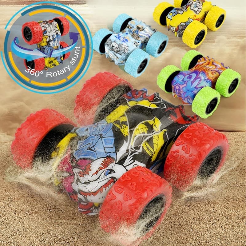 Monster Truck Spielzeugset (4er-Pack) für Kinder ab 2 Jahren, Graffiti-Design
