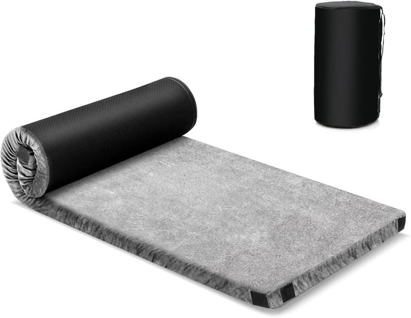 GYMAX Memory Foam Campingmatratze 183 x 62,5 cm mit Tragetasche