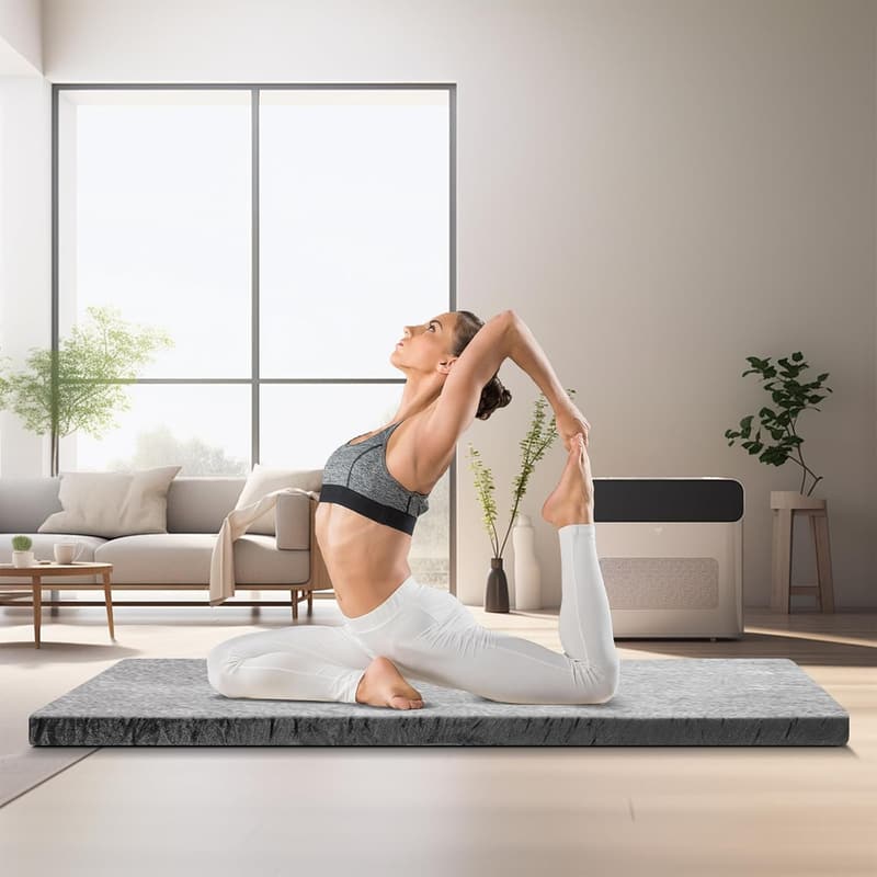 GYMAX Memory Foam Campingmatratze 183 x 62,5 cm mit Tragetasche