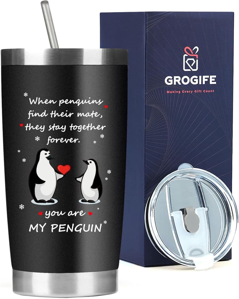 Valentinstag Geschenk: Kaffee Thermobecher für Männer, 600ml
