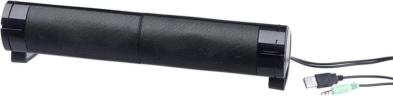 auvisio 2in1 PC-Stereo-Lautsprecher und Soundbar, 10 Watt, USB-powered