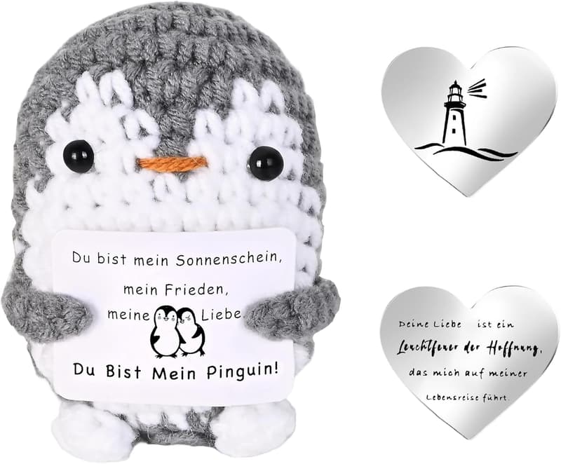 Jahrestagsgeschenk: Positiver Pinguin 