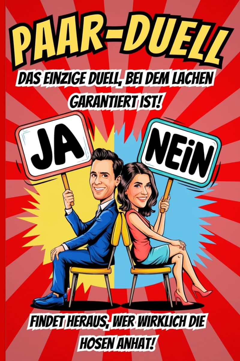 Interaktives Spielbuch für Paare – Witzige Herausforderungen zum Jahrestag