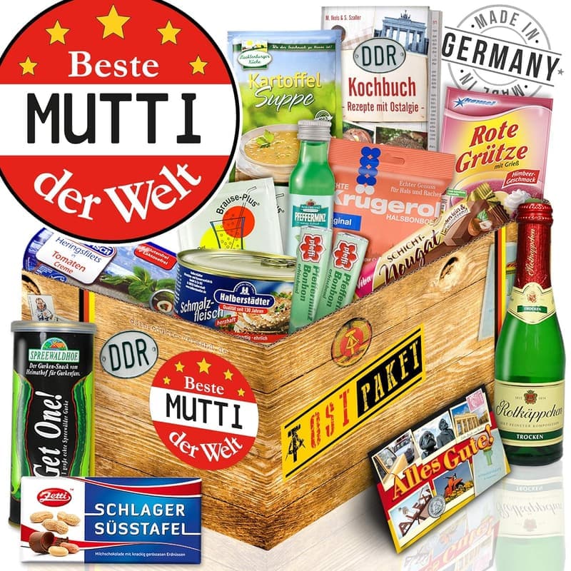Geschenkbox für Frauen – Spezialitäten im DDR-Stil