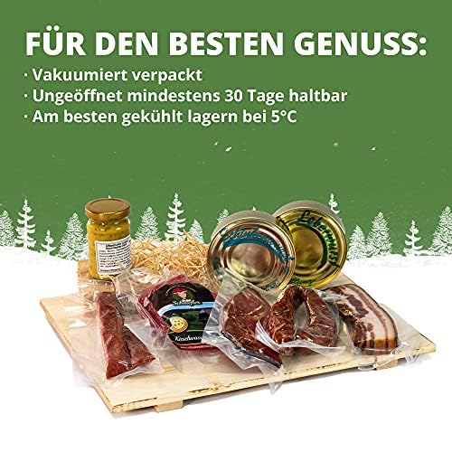 Schwarzwald Geschenkkorb mit 8 Wurstspezialitäten im Leinentäschchen