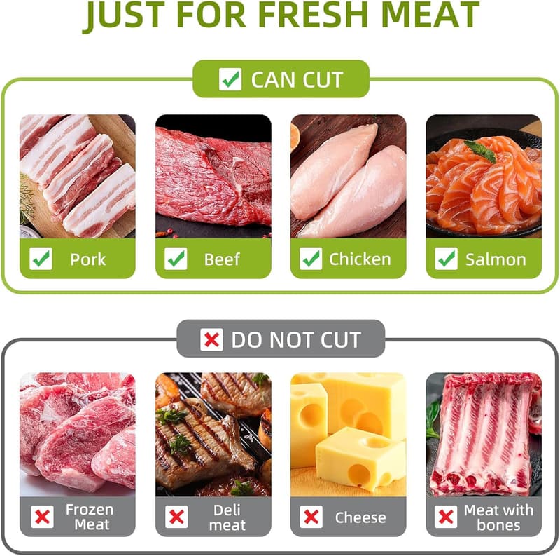 Manuelles Fleischschneider Set für Rind- und Schweinefleisch