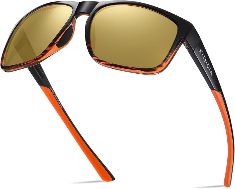 KITHDIA Vintage Polarisierte Sonnenbrille für Herren und Damen