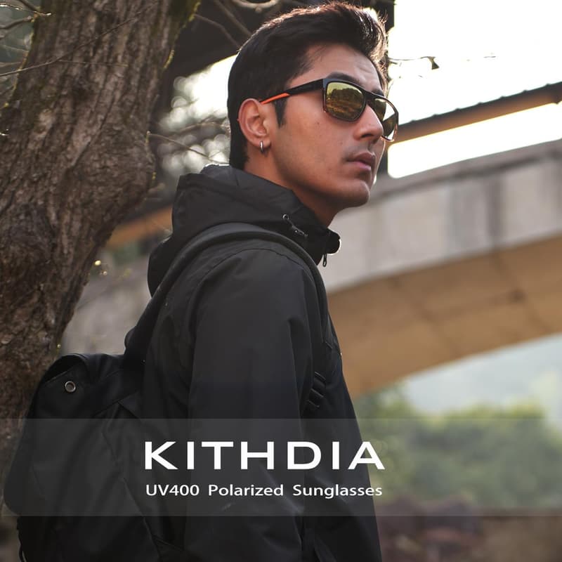 KITHDIA Vintage Polarisierte Sonnenbrille für Herren und Damen