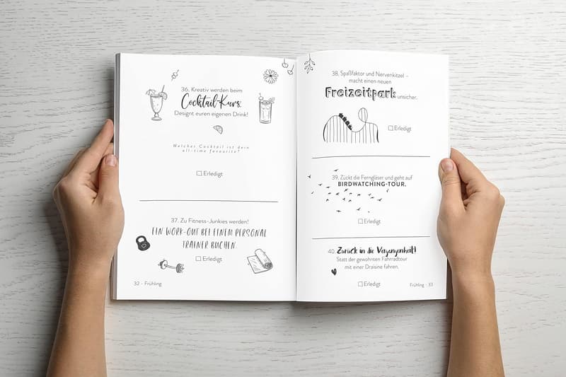 Bucket List für Ehepaare: 365 Ideen für das 1. Ehejahr