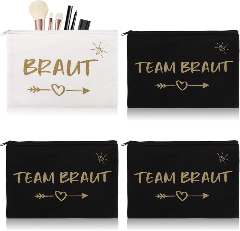 Junggesellenabschied Make-up-Taschen Set für Frauen - 4-teilig
