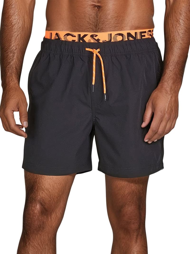 JACK & JONES Herren Badehose Maui JJSWIM Schwarz Blau Coral S-3XL