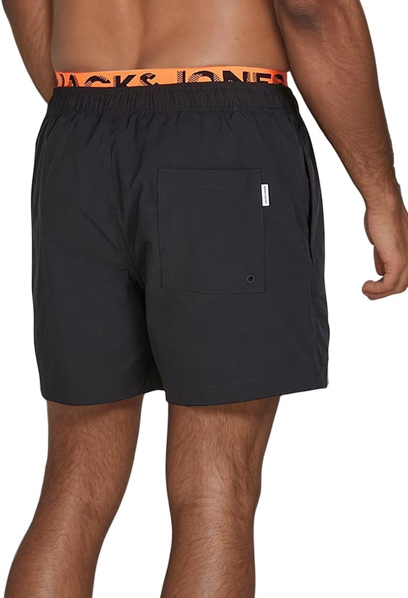 JACK & JONES Herren Badehose Maui JJSWIM Schwarz Blau Coral S-3XL