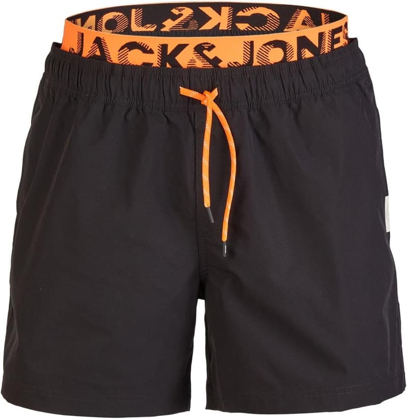JACK & JONES Herren Badehose Maui JJSWIM Schwarz Blau Coral S-3XL