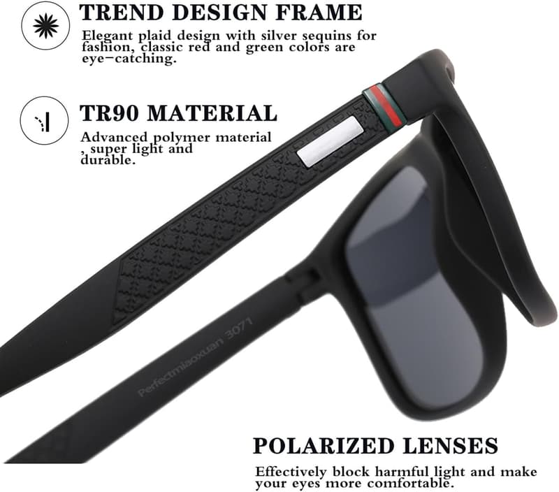 Vintage Sonnenbrille für Herren und Damen mit HD-Pilotobjektiven