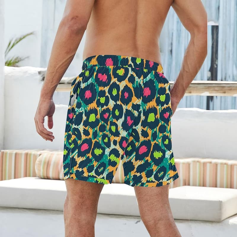 Badehose für Herren – Aufblasbare Badeshorts in Gelb